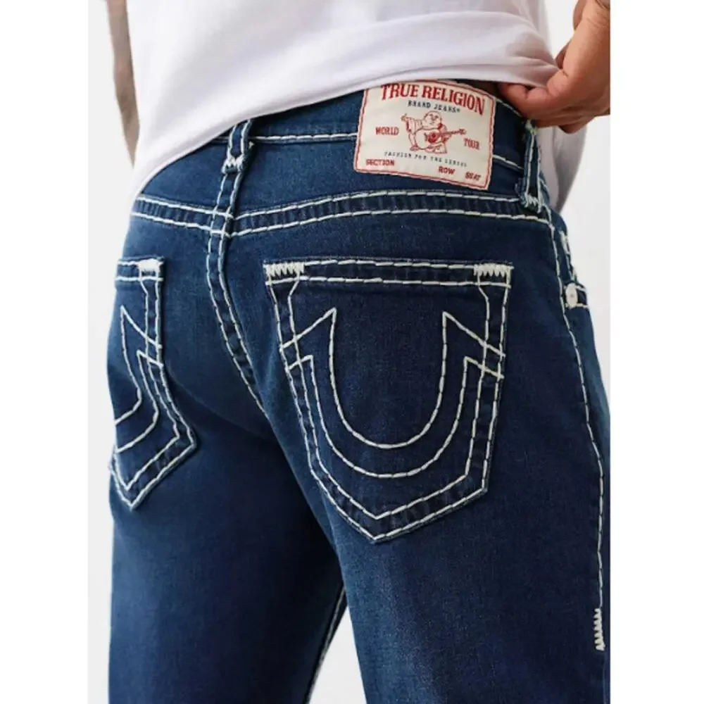 True Religion Men's Damon Dark Wash Rocco Super T NF 32 Slim Fit Jeans Size 30